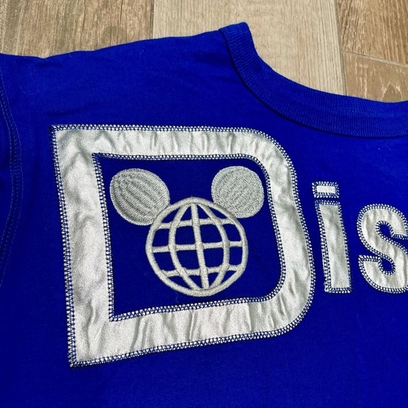 Walt Disney World Pullover Top for Women – Wishes Come True Blue Small Spell Out - Picture 2 of 6